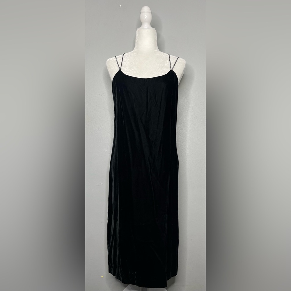 Vintage 80s Karin Stevens by Steven Stoller
Velvet Velour Rhinestone Dress EE